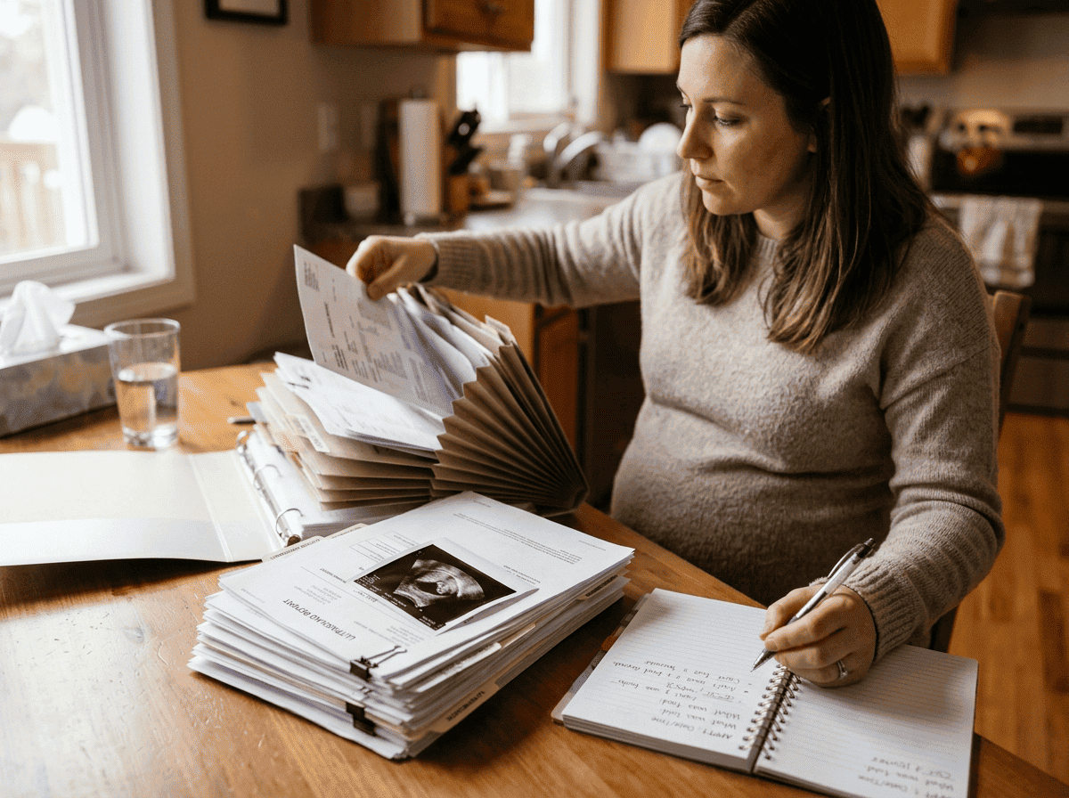 Steps to take after a prenatal screening concern